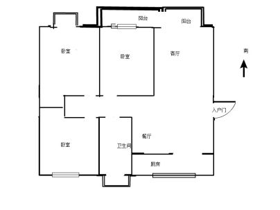 红星小区 3室 2厅 150平米