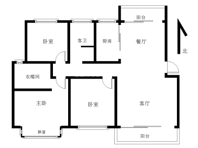 阳光水榭花都(步梯) 3室 2厅 133平米