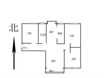 建业壹号城邦(二期) 3室 2厅 130平米