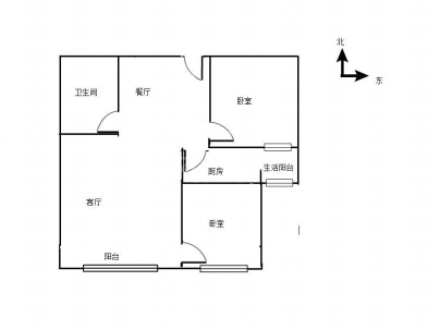 光明西苑(南部新城) 2室 1厅 80平米