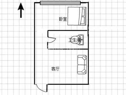 国奥玫瑰园(公寓楼) 1室 1厅 56.15平米