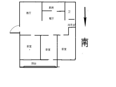 中银鑫苑 3室 2厅 103平米