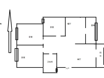 株洲太阳城 3室 2厅 111.3平米