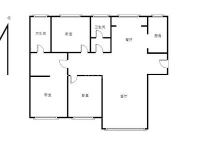 信华城一期(小高层) 3室 2厅 140.4平米