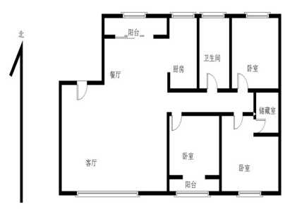 祥和小区(锦绣路) 3室 2厅 149平米