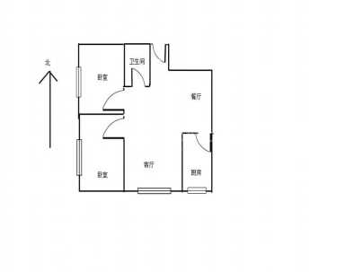 铂悦公寓 2室 2厅 90平米