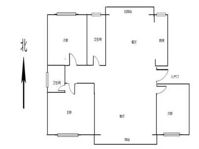 建业壹号城邦(四期) 3室 2厅 140平米