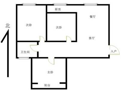 应天翡翠公馆 3室 1厅 90.72平米