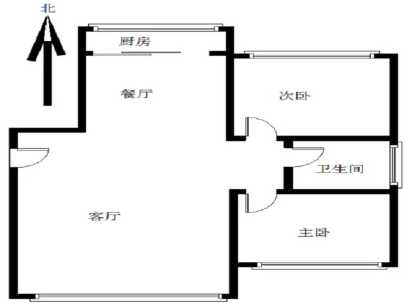 和谐家园(平原路) 2室 2厅 97平米