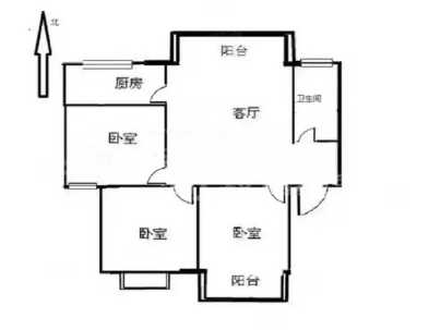 百乐居 3室 2厅 95.6平米