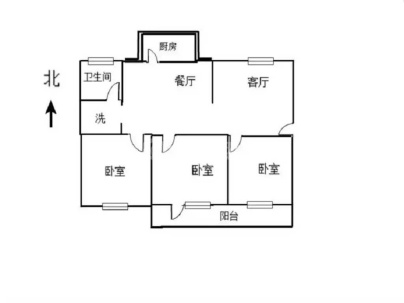 中银鑫苑 3室 2厅 104平米