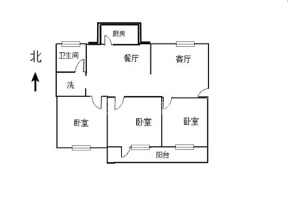 中银鑫苑 3室 2厅 106平米