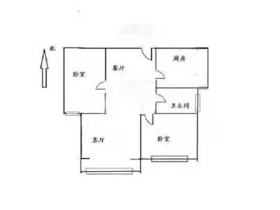 信华城一期(小高层) 2室 2厅 91平米