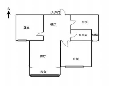 信华城一期(小高层) 2室 2厅 96平米