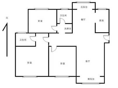 信华城一期(小高层) 3室 2厅 121平米