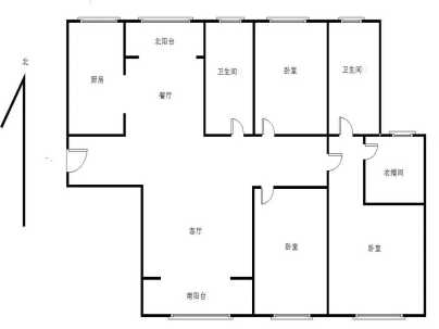 神火铭锦天下(高层) 3室 2厅 141.51平米