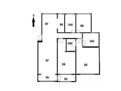 信华城一期(洋房) 3室 2厅 137平米