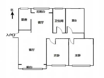 信华城一期(高层) 2室 2厅 112平米