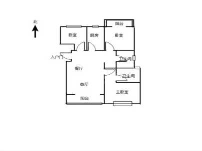 润泓中堂(高层) 3室 2厅 136平米