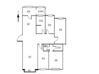帝和水上公园B区(步梯) 4室 2厅 153平米