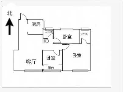 润泓中堂(高层) 3室 2厅 122.8平米