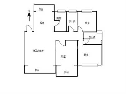 建业桂园(步梯) 3室 2厅 137平米