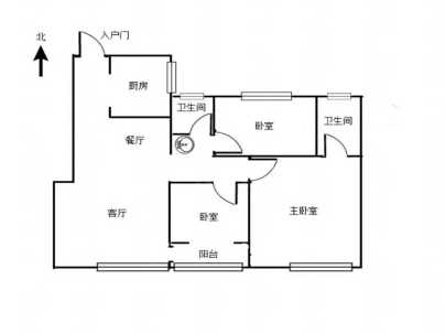 润泓中堂(高层) 3室 2厅 123.79平米