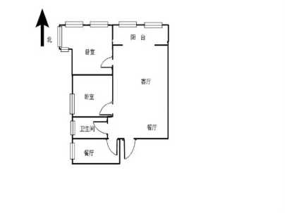 建业联盟新城 2室 2厅 63.8平米