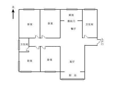 许楼社区 4室 1厅 158平米