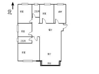 丽都城 4室 2厅 148.85平米