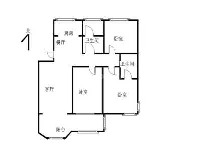 祥和馨苑(珠江路) 3室 2厅 155平米
