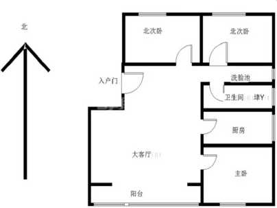 一品江山(一期东大院) 3室 2厅 100平米