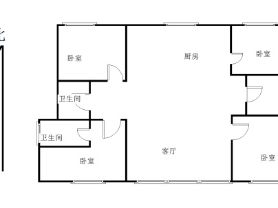 国奥玫瑰园(二期) 4室 2厅 144.8平米