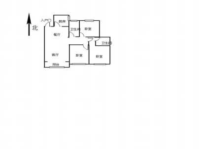 新城名筑 3室 2厅 114.88平米