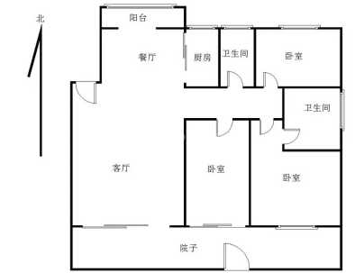 建业桂园(步梯) 3室 2厅 138平米