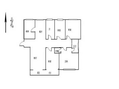 绿地城六区 3室 2厅 145平米