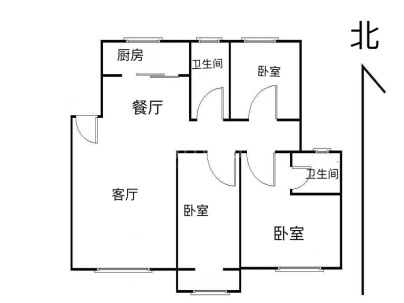 上海都市花园 3室 2厅 135平米