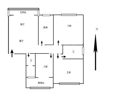 丰源公寓 3室 2厅 118平米