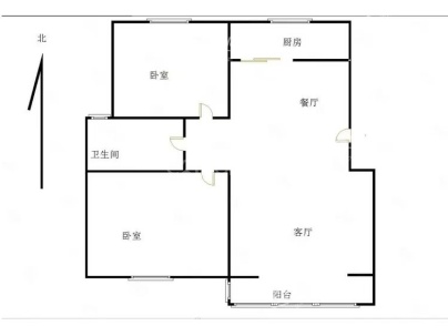 祥和小区(锦绣路) 2室 2厅 107平米