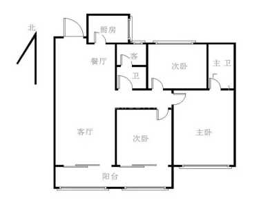 建业公园里(高层) 3室 2厅 123平米