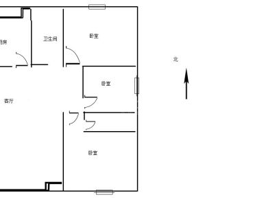 南湖公馆(高层) 3室 2厅 126平米