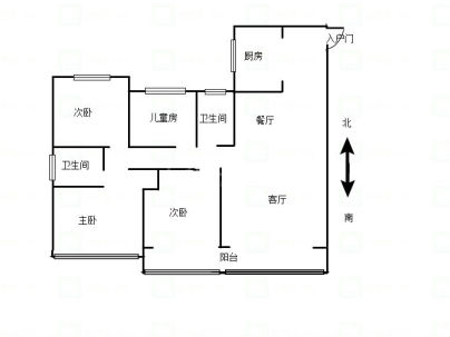 金科天湖湾(高层) 4室 2厅 130平米
