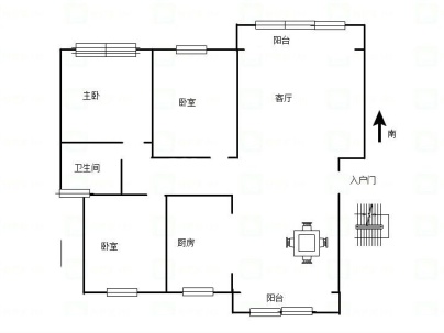 天明第一城 3室 2厅 114平米