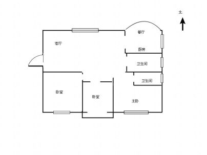 天祥花园(商品房) 3室 2厅 124平米