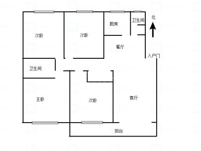 农机公司家属院(华夏路) 4室 2厅 192平米