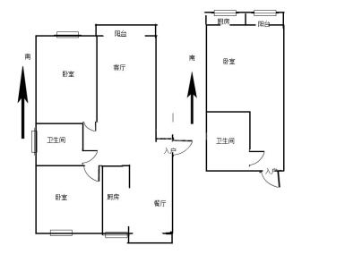 阳光水榭花都(步梯) 3室 2厅 113平米