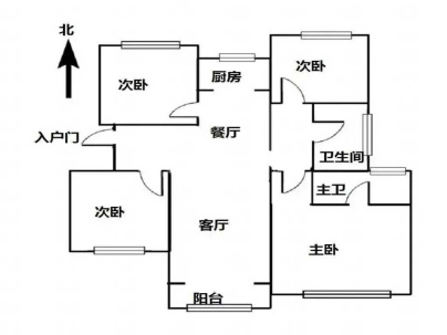 信华城三期(洋房) 4室 2厅 149平米