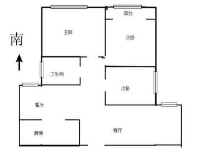长江花园 3室 2厅 132平米