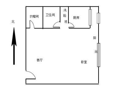 应天百悦广场 1室 1厅 66平米