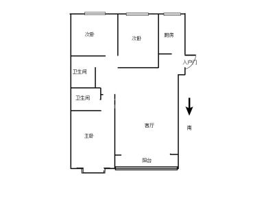 华荣东苑(南部新城) 3室 2厅 129平米